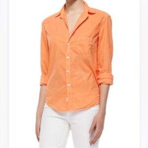 Frank &Eileen long sleeve Poplin  Shirt orange